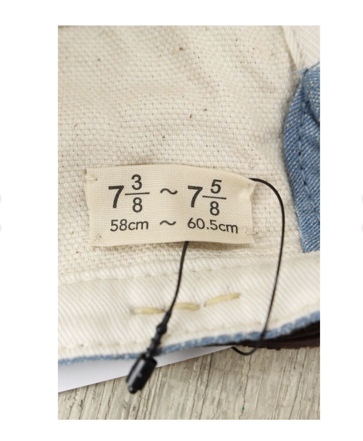 Kapital BORO BLUE DENIM IVORY CANVAS HAT Size ONE SIZE - 5 Thumbnail