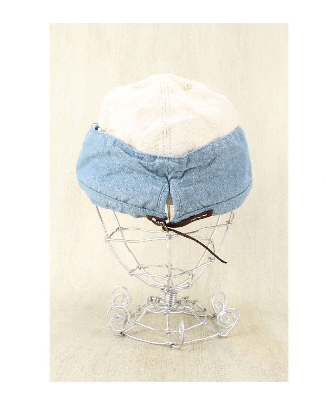 Kapital BORO BLUE DENIM IVORY CANVAS HAT Size ONE SIZE - 4 Thumbnail