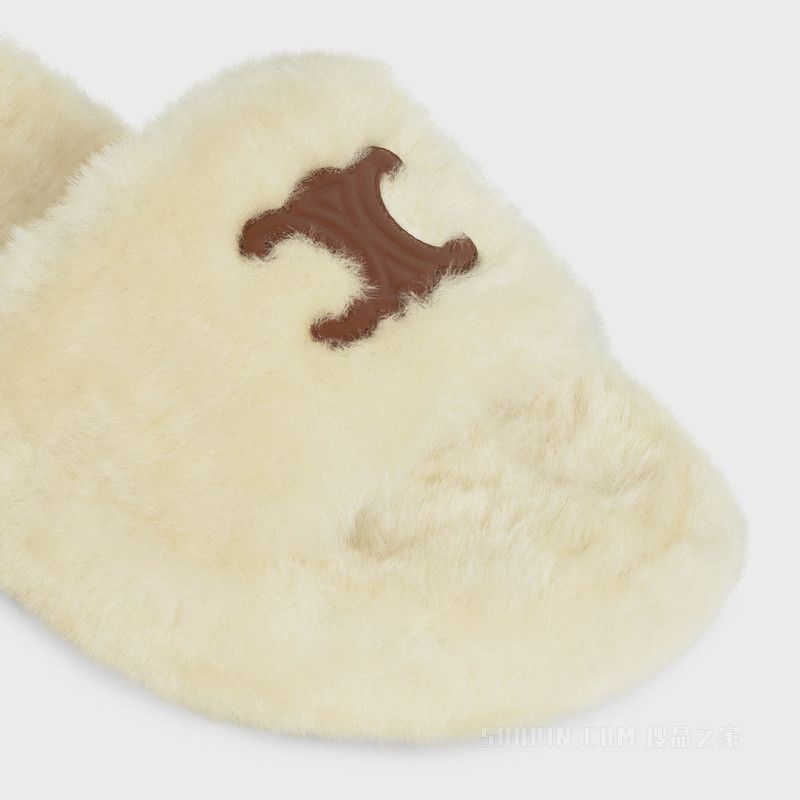 Celine CELINE FUR SLIDES in Shearling Size US 11 / IT 41 - 4 Thumbnail