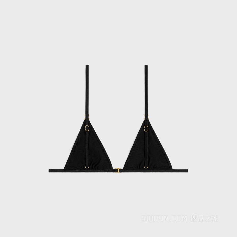 triomphe triangle bra in silk black