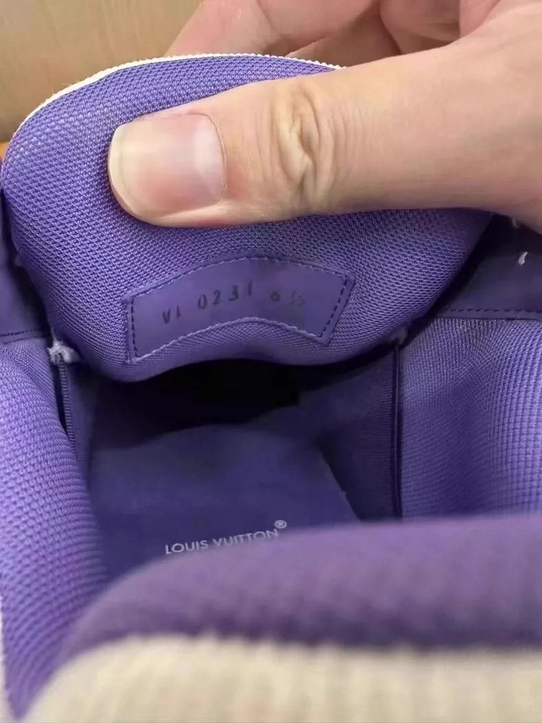 Louis Vuitton LV Trainer New Purple Sneakers Size 40.5-yf Size US 8.5 / EU 41-42 - 4 Thumbnail