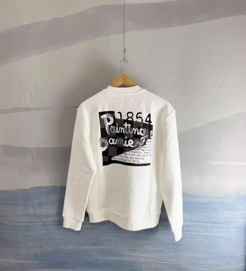 Louis Vuitton Louis Vuitton White Embroidered Sweatshirt Large-yf Size US L / EU 52-54 / 3 - 3 Thumbnail