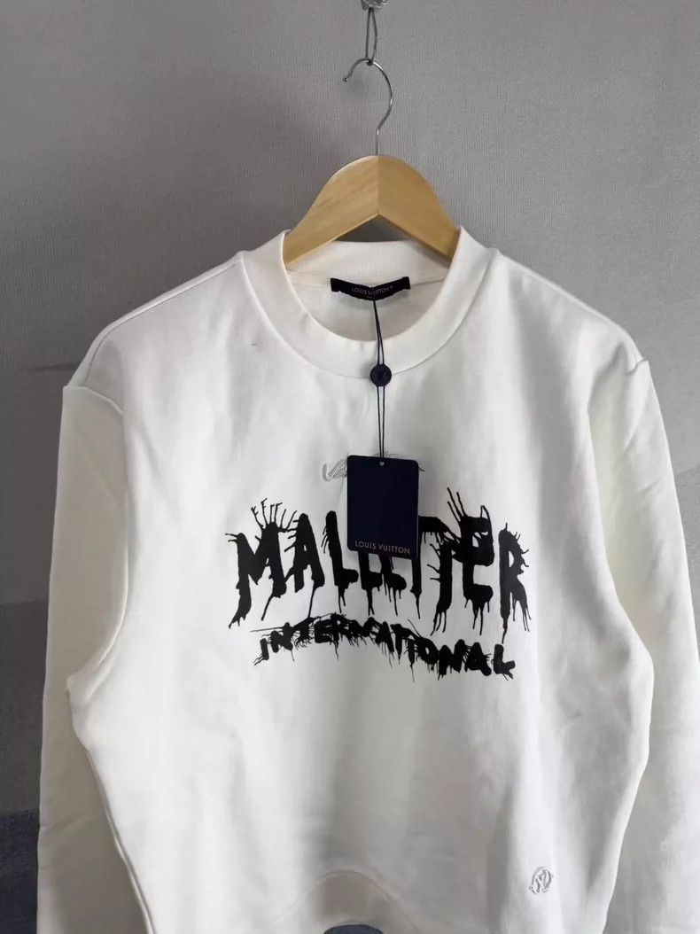 Louis Vuitton Louis Vuitton White Embroidered Sweatshirt Large-yf Size US L / EU 52-54 / 3 - 2 Thumbnail