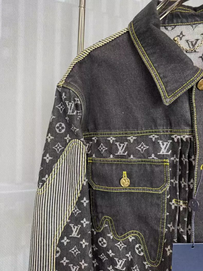 Louis Vuitton Louis Vuitton LV x Nigo Denim Jacket-yf Size US L / EU 52-54 / 3 - 3 Thumbnail