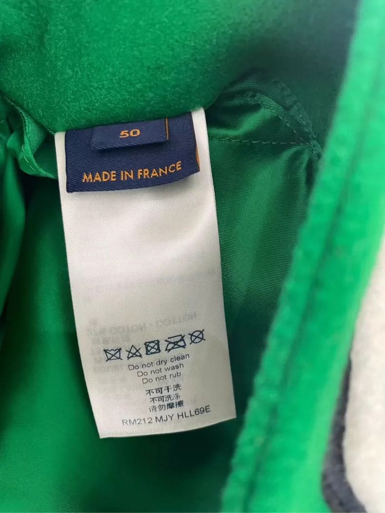 Louis Vuitton Louis Vuitton Green Embroidered Baseball Jacket-yf Size US L / EU 52-54 / 3 - 4 Thumbnail