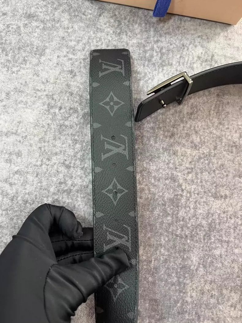 Louis Vuitton Louis Vuitton Black Monogram Belt-yf Size ONE SIZE - 4 Thumbnail