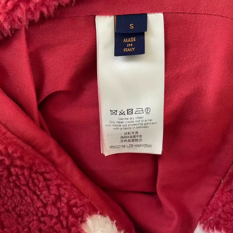 Louis Vuitton Louis Vuitton Red and White Teddy Jacket-yf Size US S / EU 44-46 / 1 - 5 Thumbnail