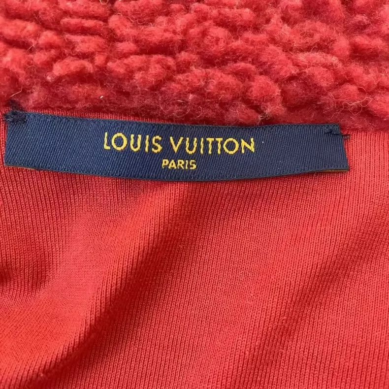 Louis Vuitton Louis Vuitton Red and White Teddy Jacket-yf Size US S / EU 44-46 / 1 - 3 Thumbnail