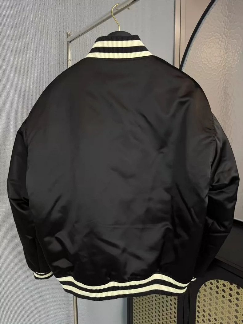 Louis Vuitton Louis Vuitton Black Rhinestone Baseball Jacket-yf Size US L / EU 52-54 / 3 - 2 Thumbnail