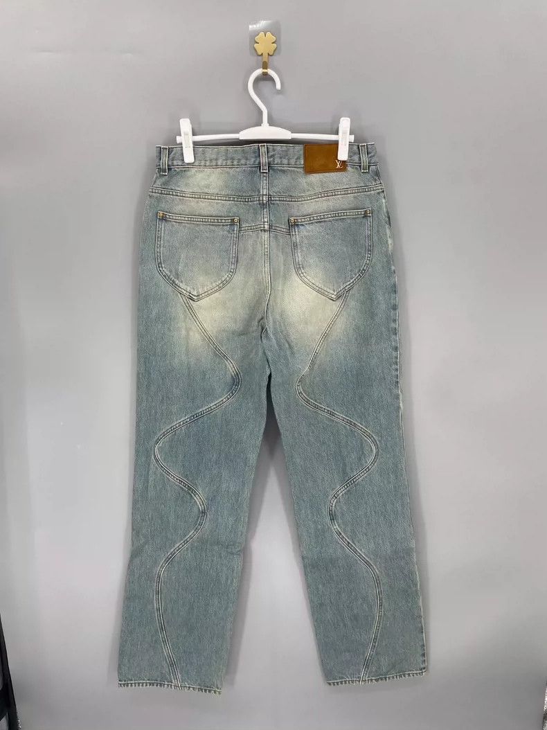 Louis Vuitton Louis Vuitton Distressed Zipper Denim Jeans-yf Size US 34 / EU 50 - 2 Thumbnail