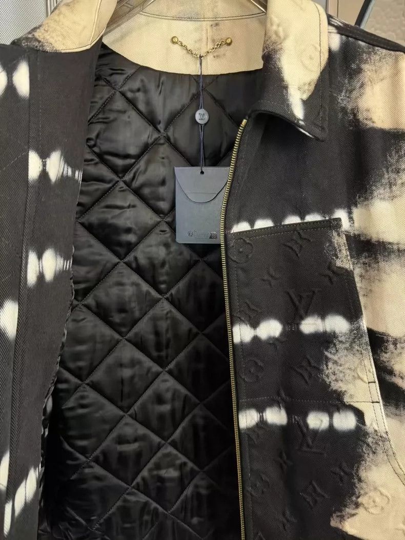 Louis Vuitton Louis Vuitton Black and White Tie-Dye Jacket-yf Size US L / EU 52-54 / 3 - 5 Thumbnail