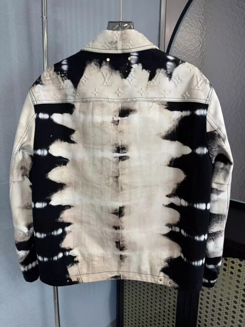 Louis Vuitton Louis Vuitton Black and White Tie-Dye Jacket-yf Size US L / EU 52-54 / 3 - 2 Thumbnail