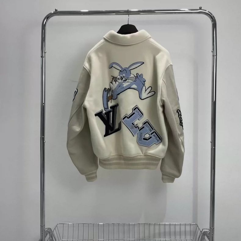 Louis Vuitton Louis Vuitton Embroidered Baseball Jacket-yf Size US XXL / EU 58 / 5 - 2 Thumbnail