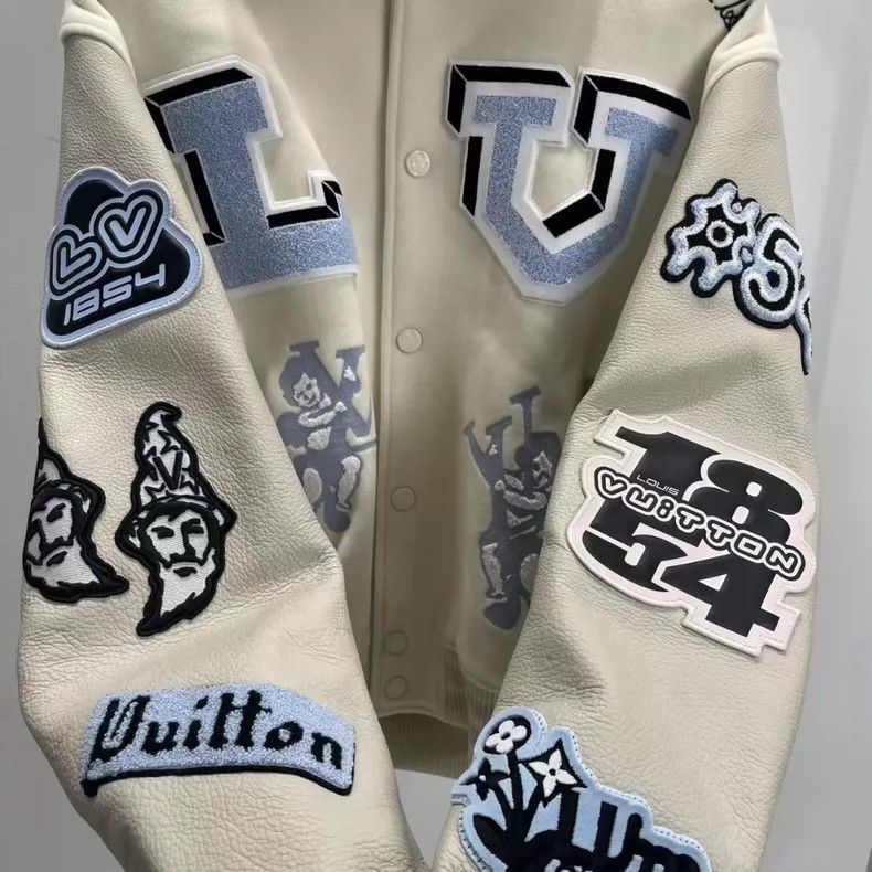 Louis Vuitton Louis Vuitton Embroidered Baseball Jacket-yf Size US XXL / EU 58 / 5 - 3 Thumbnail