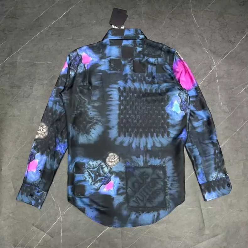 Louis Vuitton Louis Vuitton Silk Shirt with Checker Pattern-yf Size US M / EU 48-50 / 2 - 2 Thumbnail