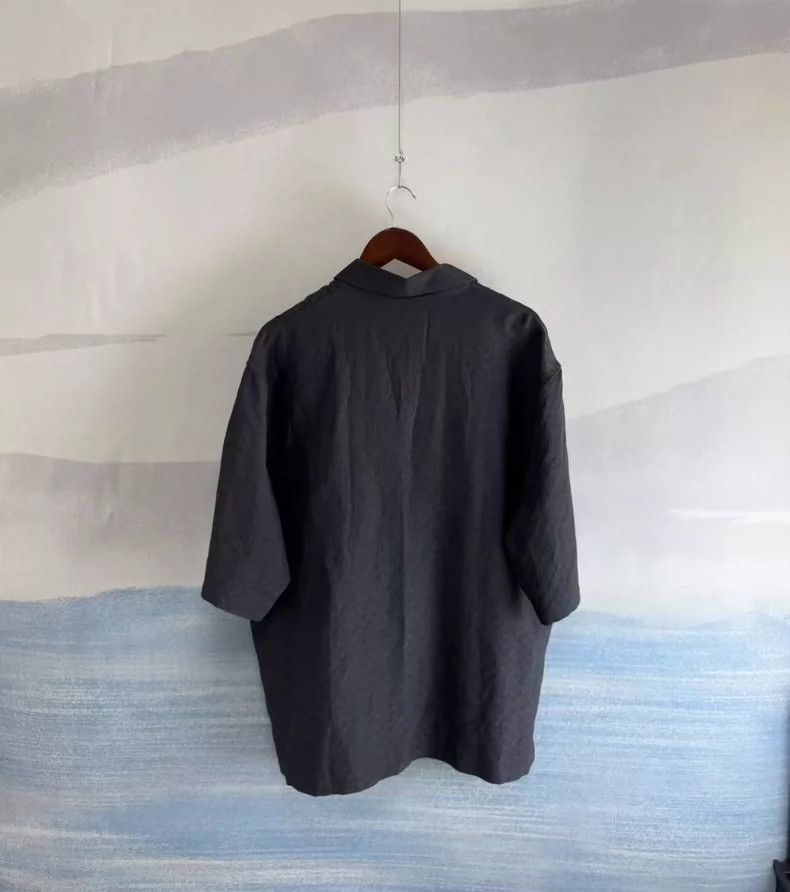 Louis Vuitton Louis Vuitton Black Silk Short Sleeve Shirt-yf Size US XL / EU 56 / 4 - 3 Thumbnail