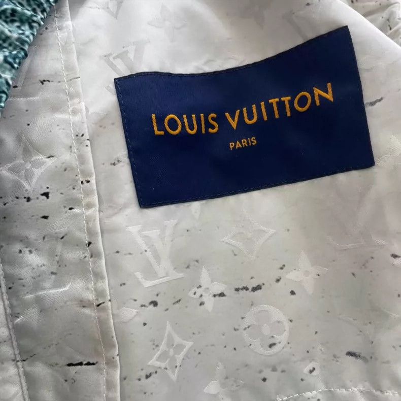 Louis Vuitton Louis Vuitton Logo Marble Pattern Windbreaker-yf Size US L / EU 52-54 / 3 - 5 Thumbnail
