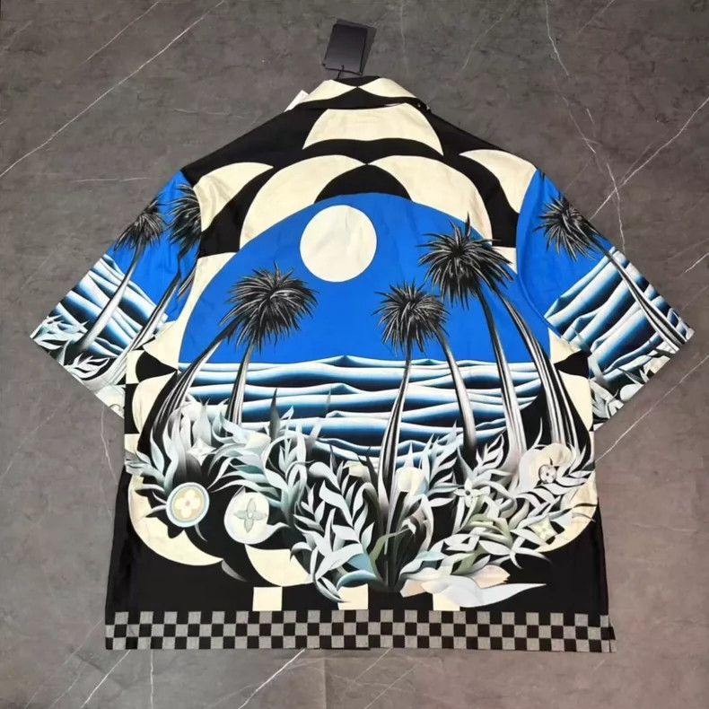 Louis Vuitton Louis Vuitton Short Sleeve Palm Tree Shirt-yf Size US XL / EU 56 / 4 - 2 Thumbnail
