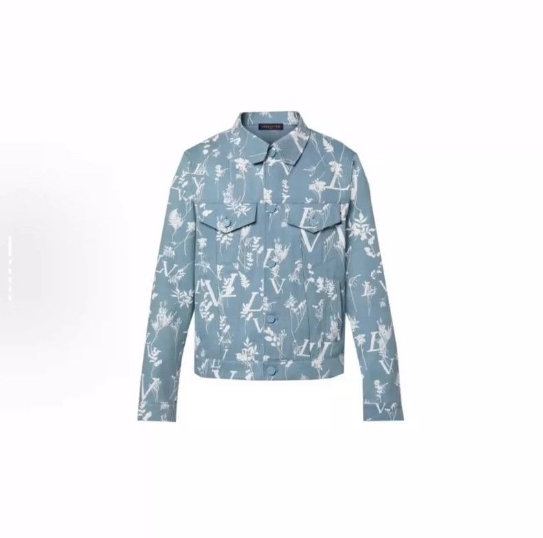 Louis Vuitton LV Louis Vuitton Denim Jacket with Floral Print-yf Size US L / EU 52-54 / 3 - 6 Thumbnail