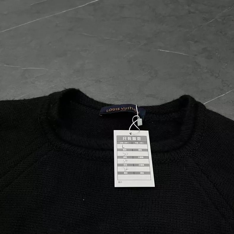 Louis Vuitton Louis Vuitton Black Knit Sweater Size L-yf Size US L / EU 52-54 / 3 - 5 Thumbnail