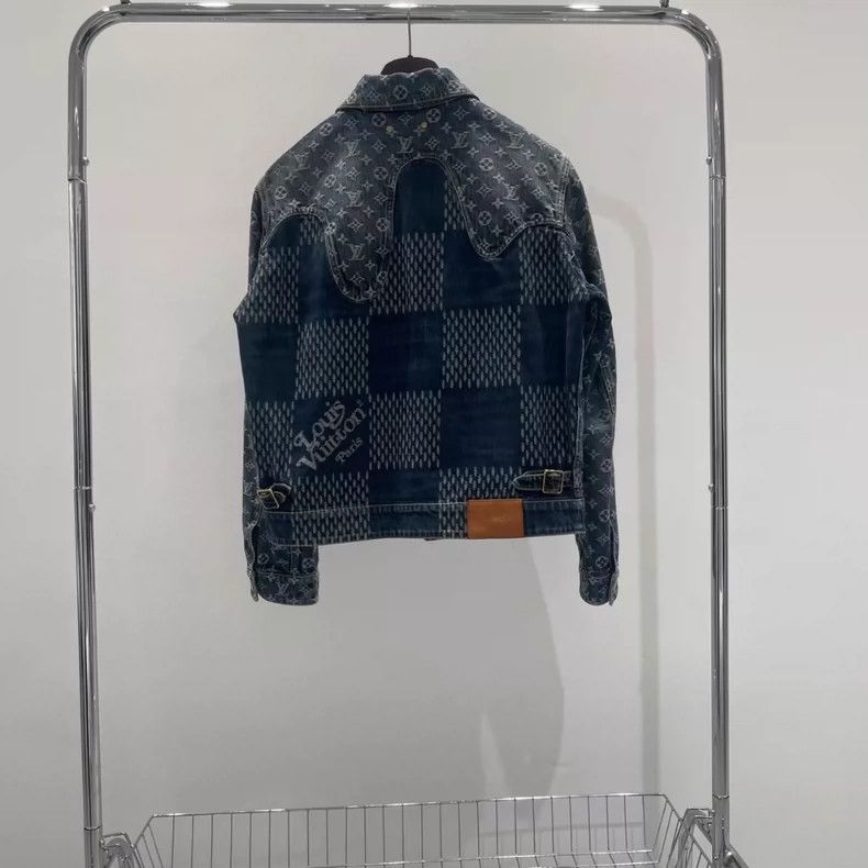 Louis Vuitton Louis Vuitton Nigo Blue Denim Jacket-yf Size US L / EU 52-54 / 3 - 2 Thumbnail