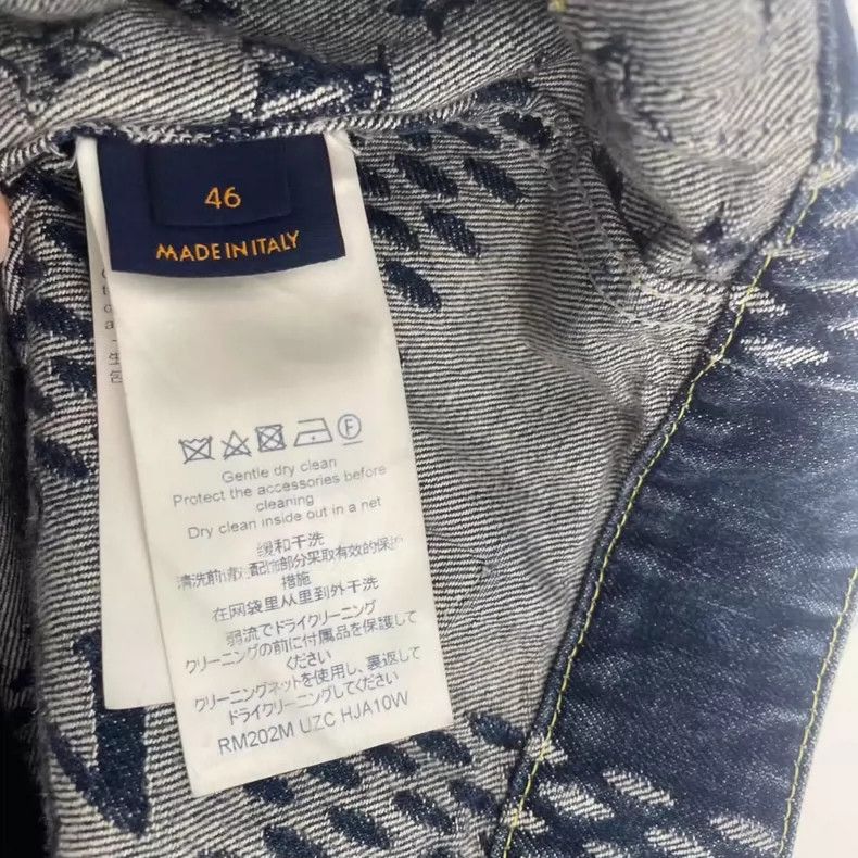 Louis Vuitton Louis Vuitton Nigo Blue Denim Jacket-yf Size US L / EU 52-54 / 3 - 4 Thumbnail