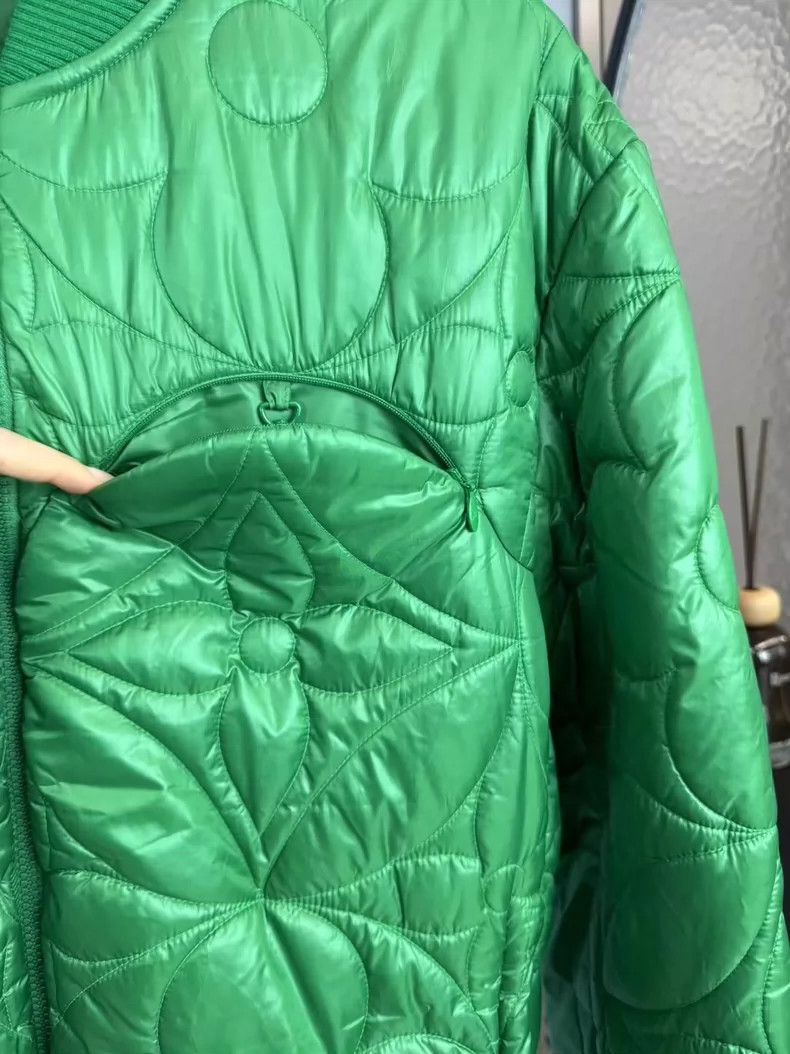 Louis Vuitton Louis Vuitton Green Quilted Cotton Jacket-yf Size US L / EU 52-54 / 3 - 3 Thumbnail