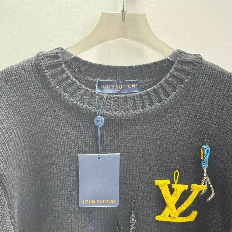 Louis Vuitton LV Louis Vuitton Black Long Sleeve Sweater-yf Size US M / EU 48-50 / 2 - 4 Thumbnail