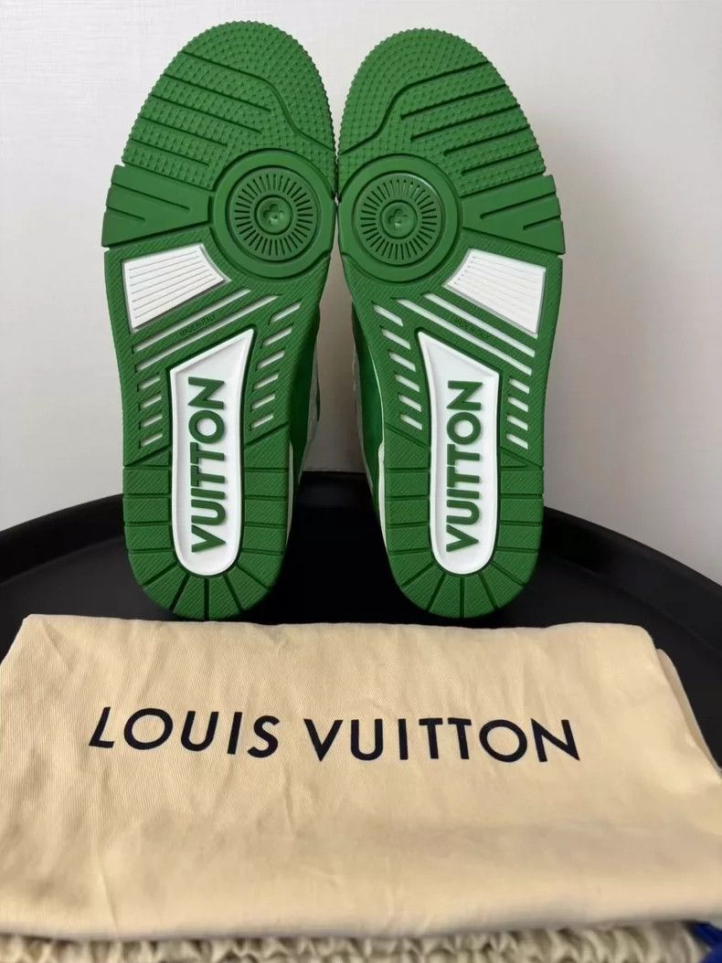 Louis Vuitton Louis Vuitton White Green Trainer Sneakers Size 41-yf Size US 7 / EU 40 - 6 Thumbnail