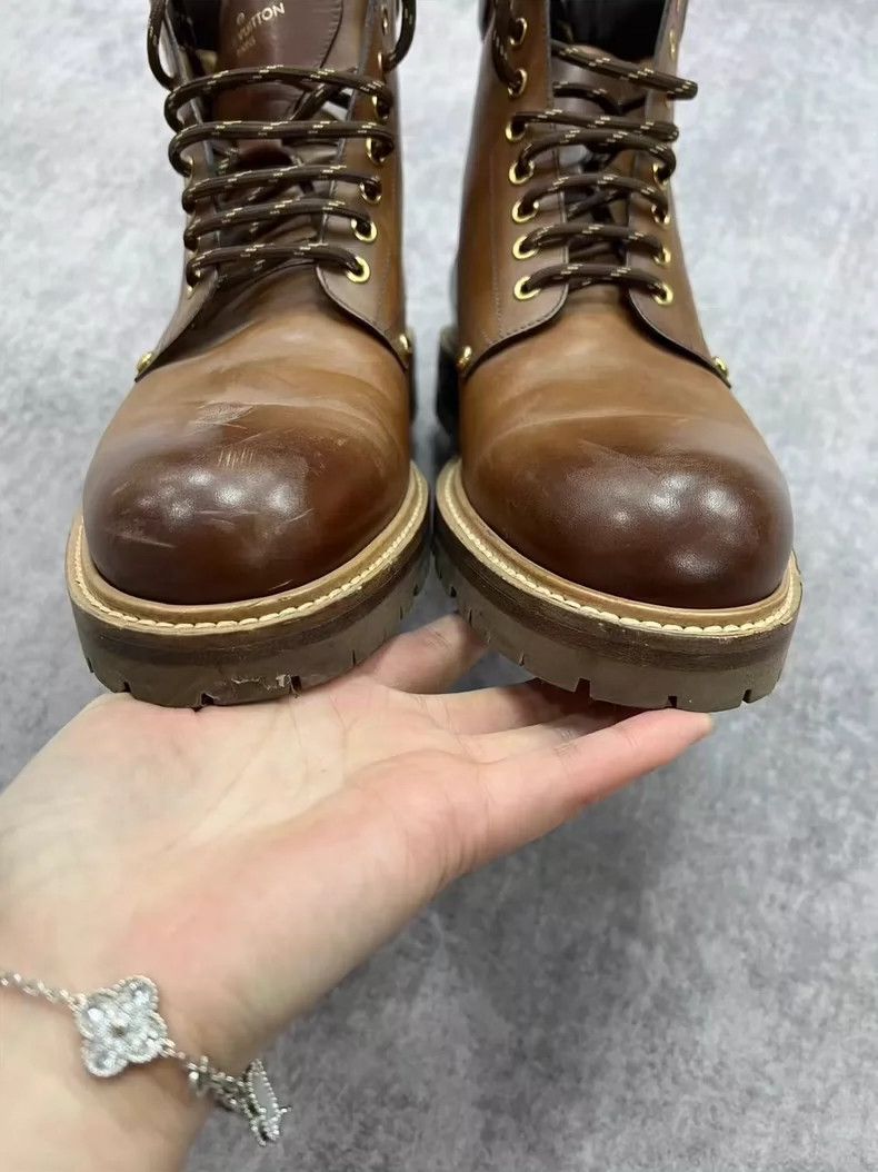 Louis Vuitton High-Top Leather Boots from LV-yf Size US 7.5 / EU 40-41 - 4 Thumbnail