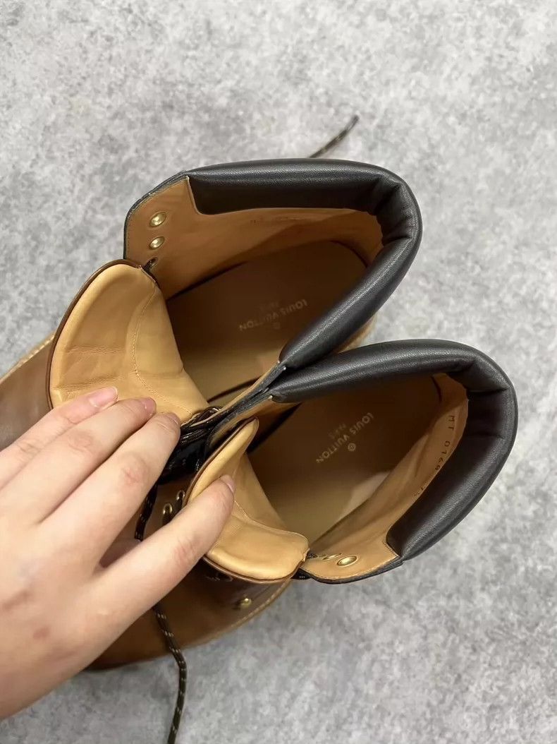 Louis Vuitton High-Top Leather Boots from LV-yf Size US 7.5 / EU 40-41 - 7 Thumbnail