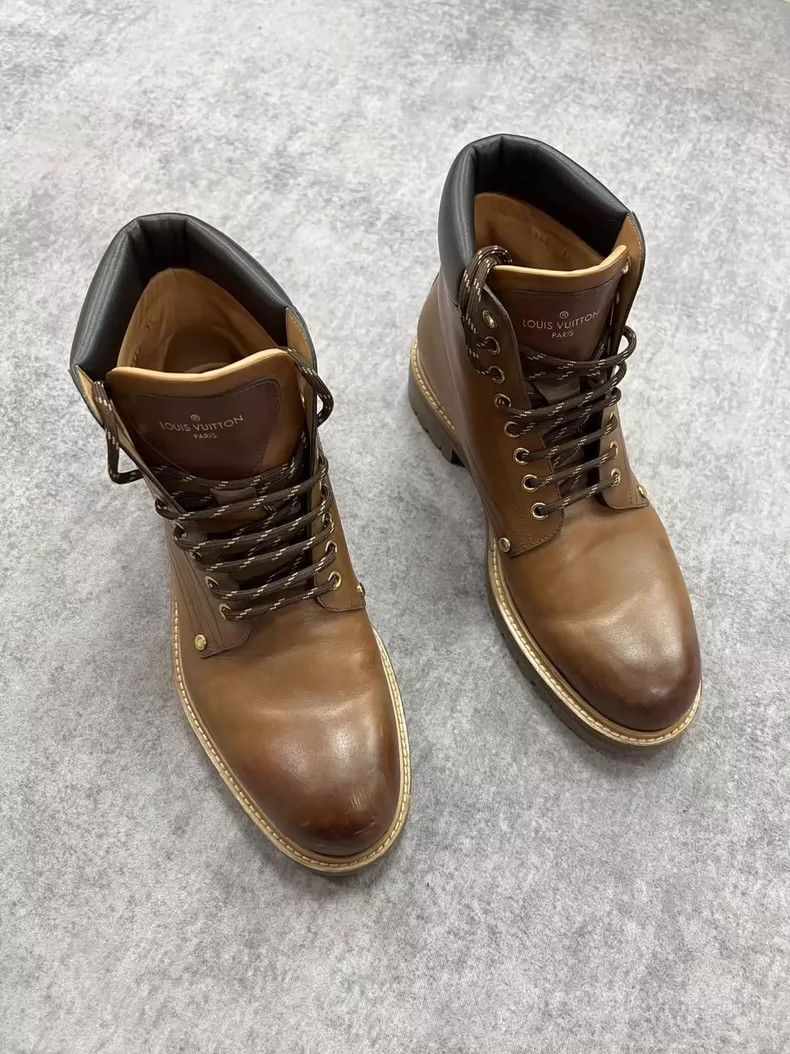 Louis Vuitton High-Top Leather Boots from LV-yf Size US 7.5 / EU 40-41 - 2 Thumbnail