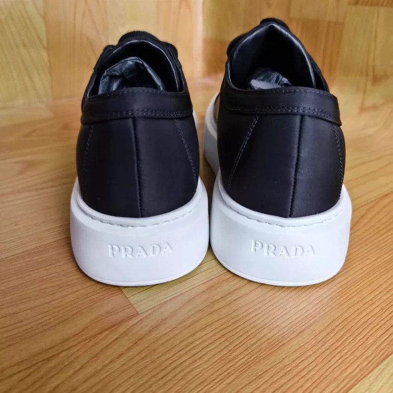 Prada PRADA Macro Sneakers with Yellow Triangle Logo-yf Size US 9.5 / EU 42-43 - 5 Thumbnail