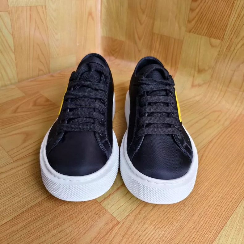 Prada PRADA Macro Sneakers with Yellow Triangle Logo-yf Size US 9.5 / EU 42-43 - 3 Thumbnail