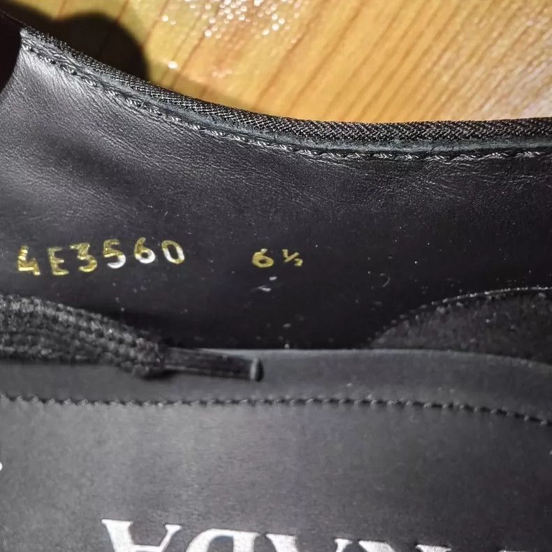 Prada PRADA Macro Sneakers with Yellow Triangle Logo-yf Size US 9.5 / EU 42-43 - 4 Thumbnail