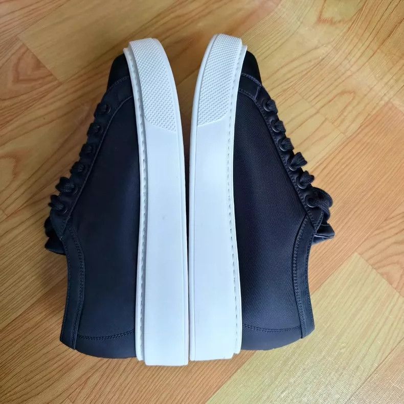 Prada PRADA Macro Sneakers with Yellow Triangle Logo-yf Size US 9.5 / EU 42-43 - 2 Thumbnail