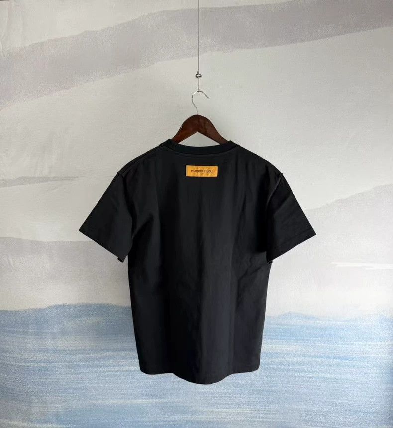 Louis Vuitton Louis Vuitton Black Embroidered Short Sleeve Shirt-yf Size US S / EU 44-46 / 1 - 3 Thumbnail