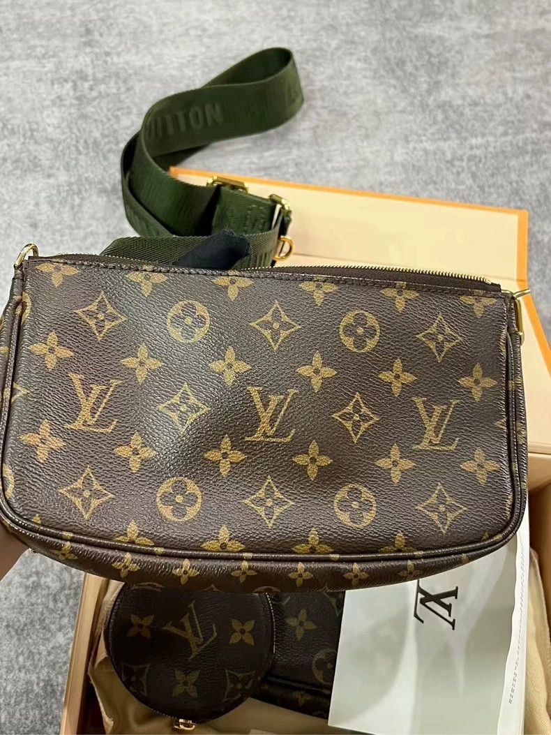 Louis Vuitton Louis Vuitton Green Five-in-One Bag-yf Size ONE SIZE - 3 Thumbnail