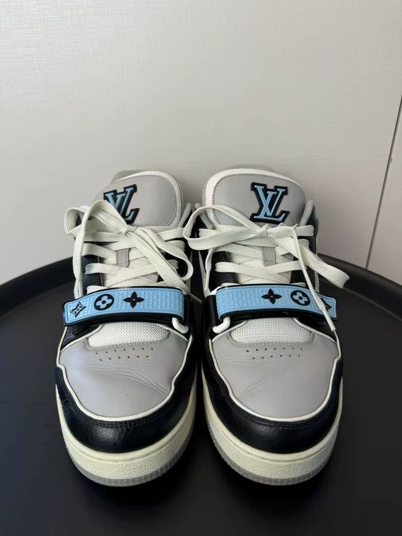 Louis Vuitton Louis Vuitton Blue Velcro Trainer Sneakers-yf Size US 8.5 / EU 41-42 - 3 Thumbnail
