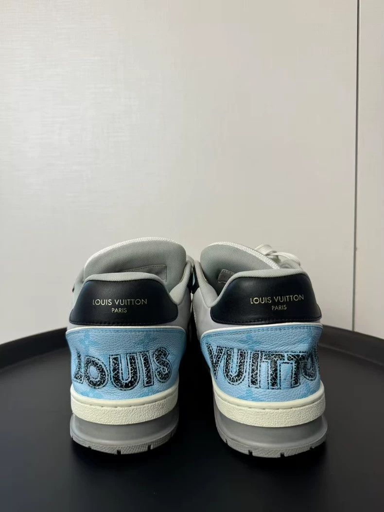 Louis Vuitton Louis Vuitton Blue Velcro Trainer Sneakers-yf Size US 8.5 / EU 41-42 - 4 Thumbnail