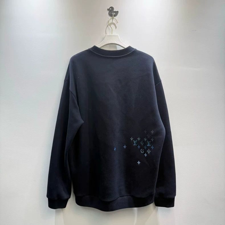 Louis Vuitton LV Louis Vuitton Navy Blue Embroidered Sweatshirt-yf Size US XXL / EU 58 / 5 - 3 Thumbnail