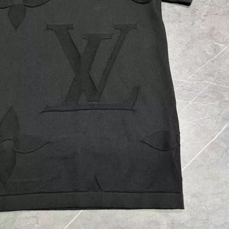 Louis Vuitton Louis Vuitton Black Logo Short Sleeve Shirt-yf Size US M / EU 48-50 / 2 - 3 Thumbnail