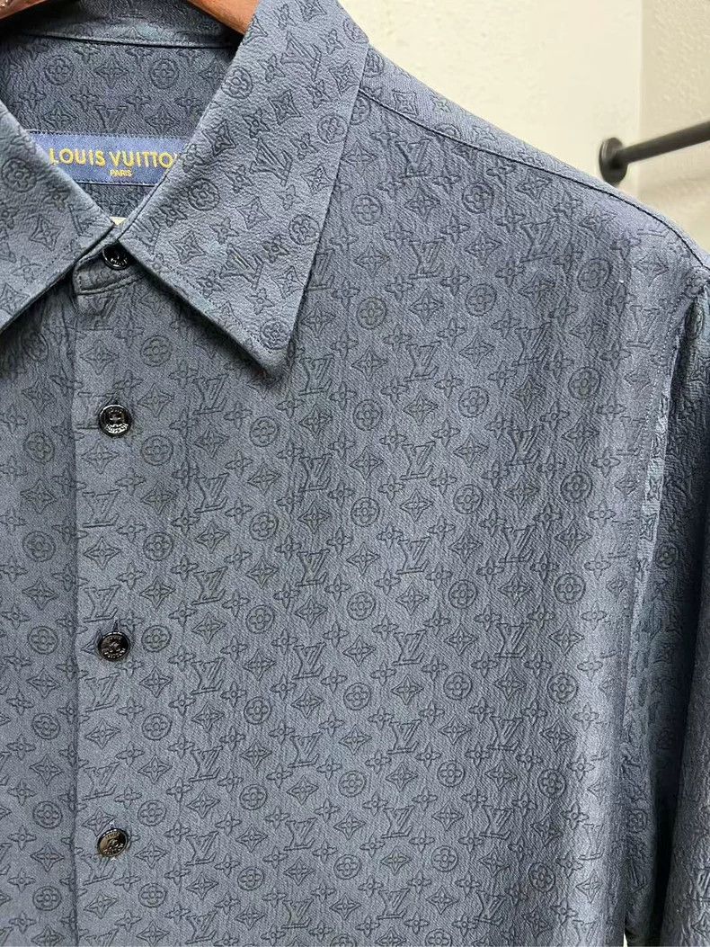 Louis Vuitton Short Sleeve Silk Shirt by Louis Vuitton-yf Size US L / EU 52-54 / 3 - 3 Thumbnail