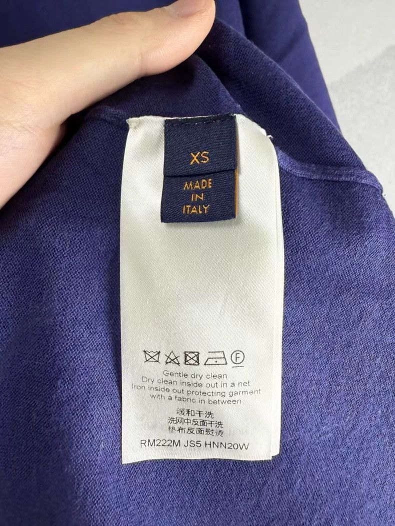 Louis Vuitton Louis Vuitton Blue Short Sleeve Knitted Shirt-yf Size US XS / EU 42 / 0 - 4 Thumbnail