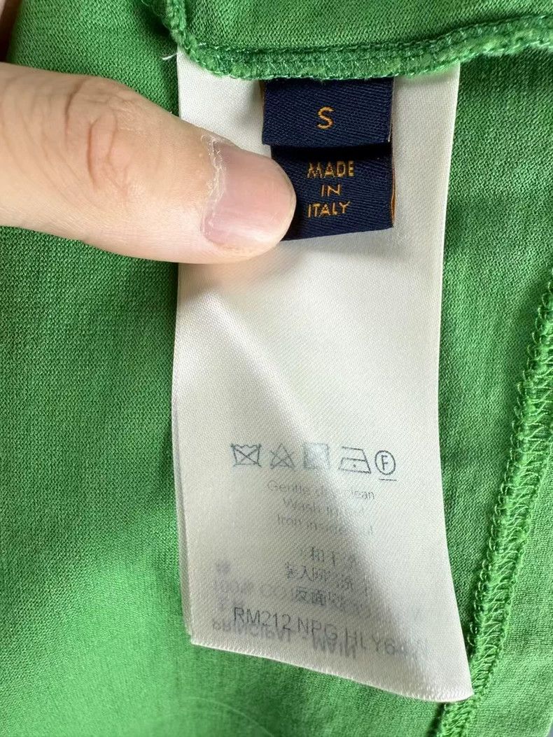 Louis Vuitton Louis Vuitton Green Short Sleeve T-Shirt-yf Size US S / EU 44-46 / 1 - 4 Thumbnail