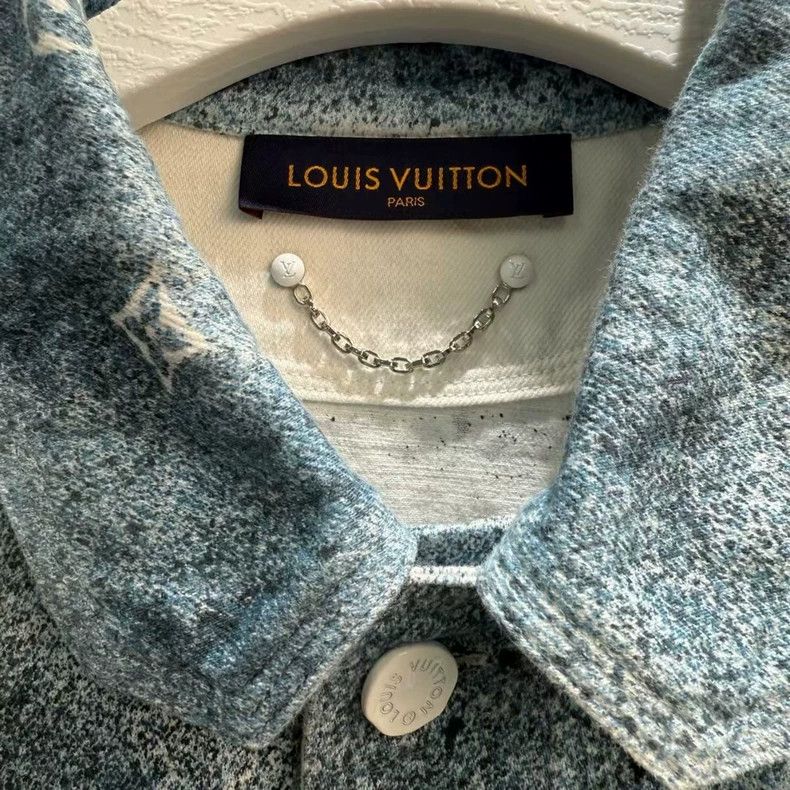 Louis Vuitton Louis Vuitton Gradient Logo Denim Jacket-yf Size US XL / EU 56 / 4 - 3 Thumbnail
