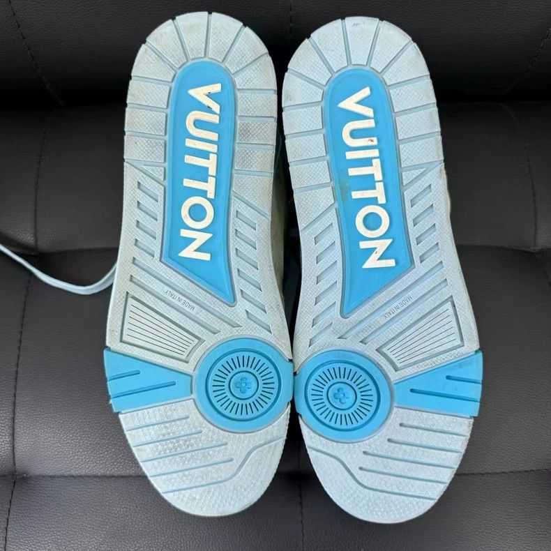 Louis Vuitton Louis Vuitton Low-top Trainers in Ice Blue-yf Size US 9 / EU 42 - 5 Thumbnail