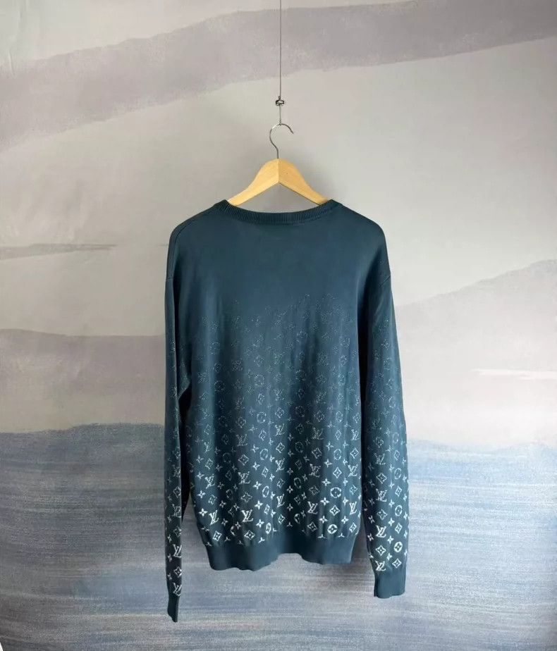 Louis Vuitton Louis Vuitton Blue Gradient Knit Sweater-yf Size US L / EU 52-54 / 3 - 3 Thumbnail