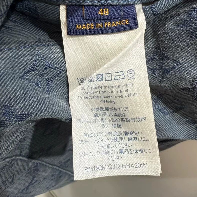 Louis Vuitton LV Louis Vuitton Denim Jacket with Logo-yf Size US L / EU 52-54 / 3 - 5 Thumbnail