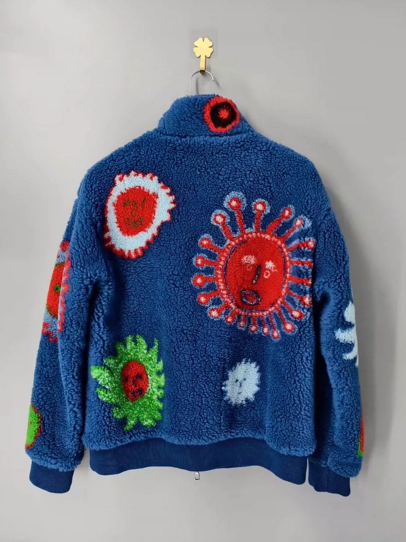 Louis Vuitton Louis Vuitton Blue Teddy Jacket with Logo-yf Size US L / EU 52-54 / 3 - 2 Thumbnail